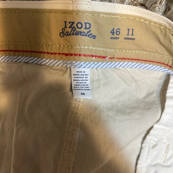 Izod Men's Size 46 Big &Tall Lightweight Tan Cargo Shorts NWT - Picture 6 of 7